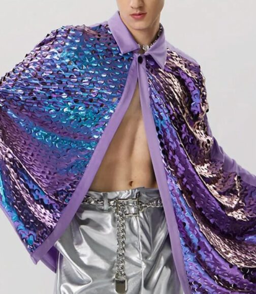 Sequin Decorative Cloak - Image 3